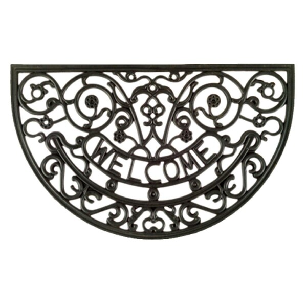 Jensendistributionservices Rosemary Half Round Door Welcome Mat MI2592420 - main